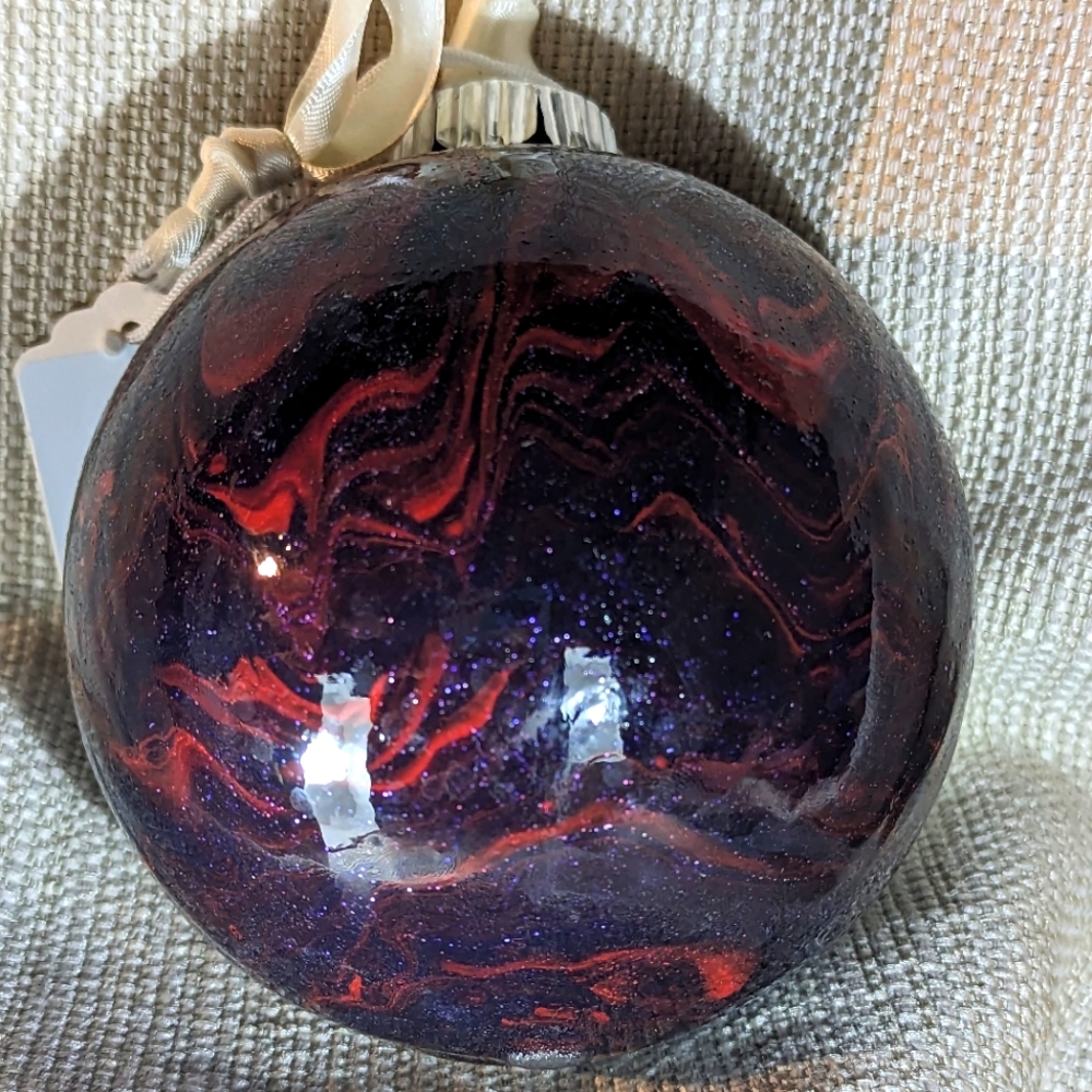 4" Handmade Resin Friendship Ball Ornament